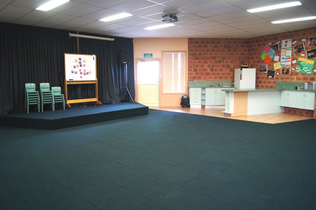 Youth Hall – stage and outside access